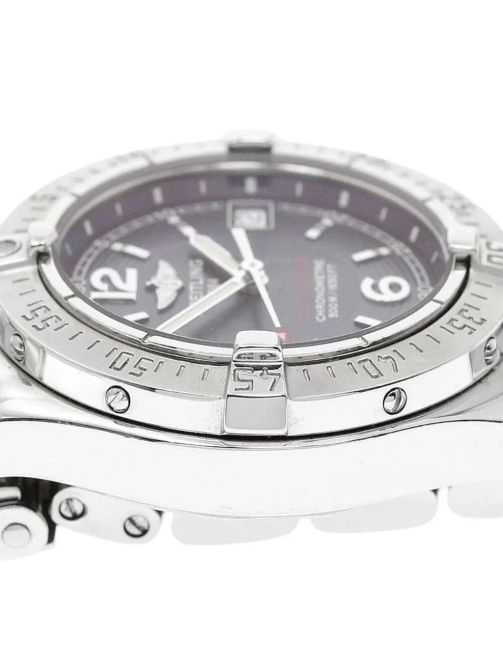 BREITLING Colt Ocean A77380 Date Navy Dial Quartz Ladies Watch_972455